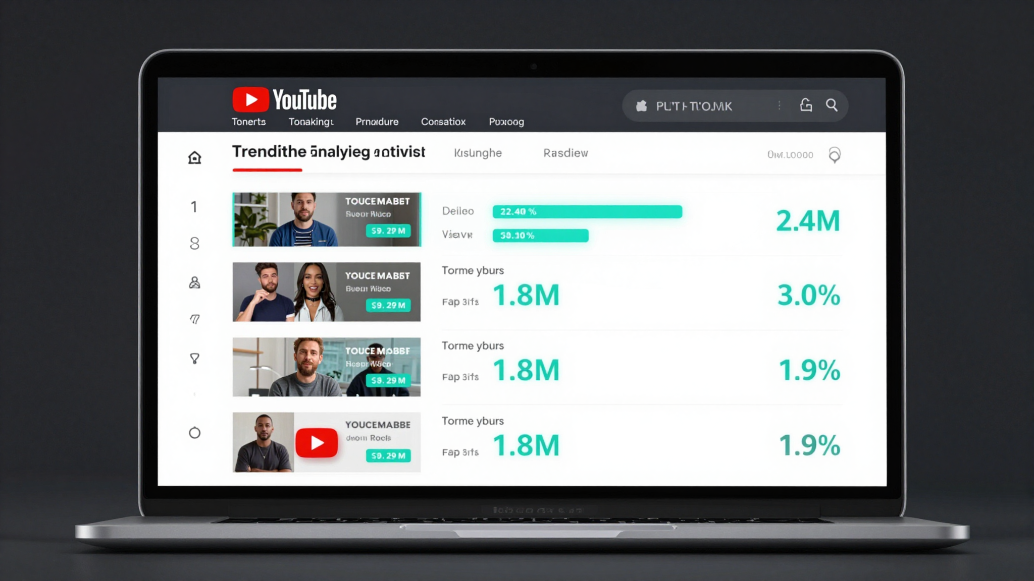 YouTube Trending Video Analyzer dashboard